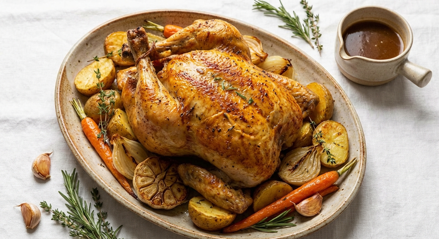Garlic Herb Roasted Chicken