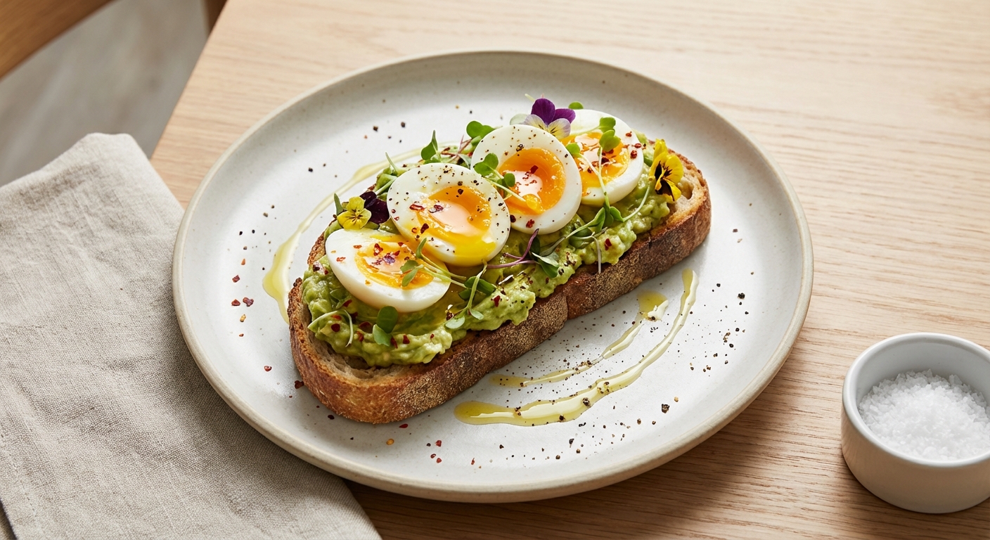 Creamy Avocado Toast with Perfect Eggs