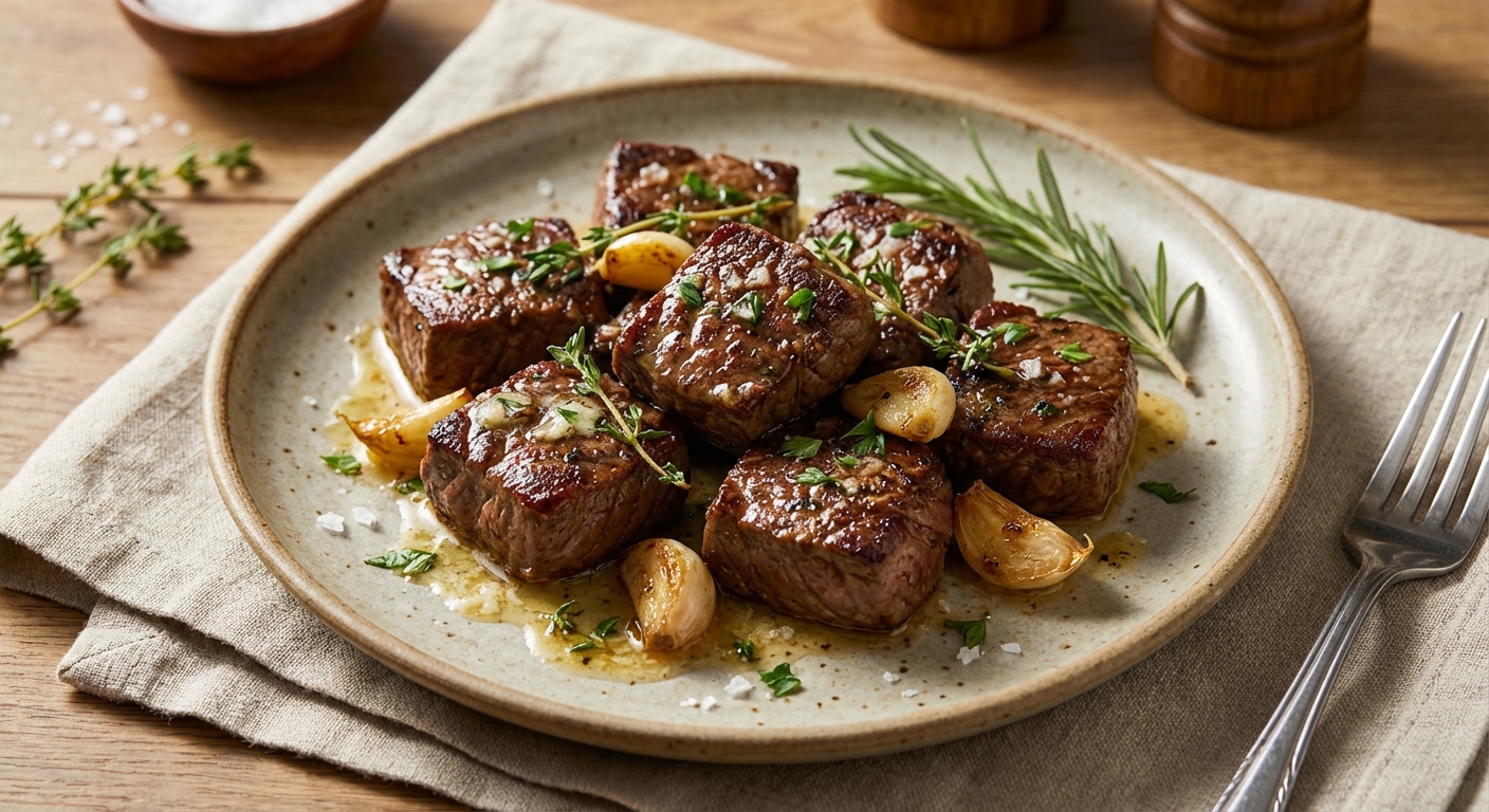 Garlic Butter Steak Bites