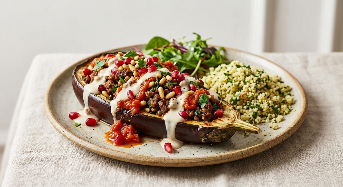 Baked Stuffed Eggplant