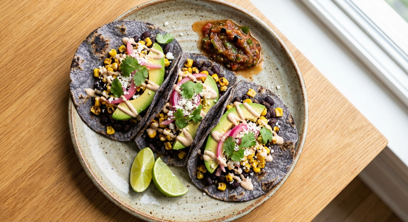 Black Bean & Corn Tacos
