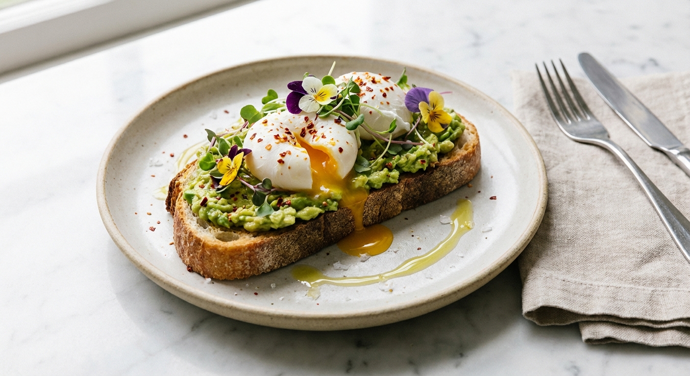Avocado Toast with Poached Eggs