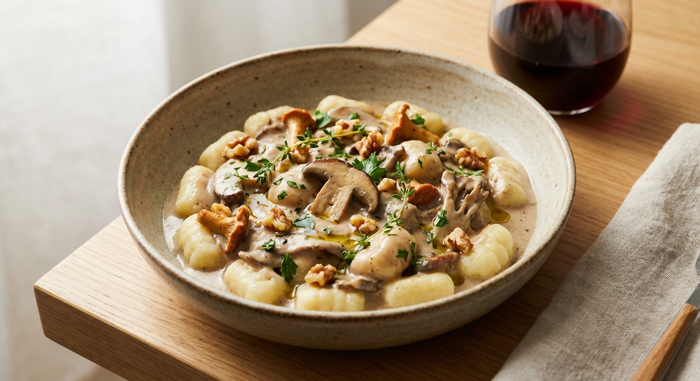 Vegan Mushroom Stroganoff