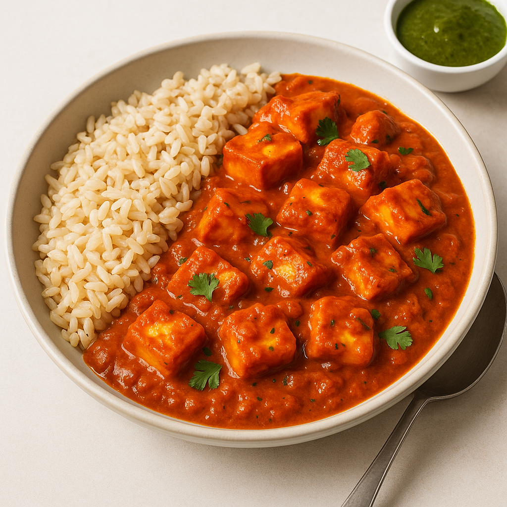 Paneer Tikka Masala with Brown Rice