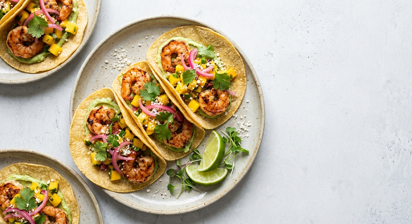 Shrimp Tacos with Mango Salsa