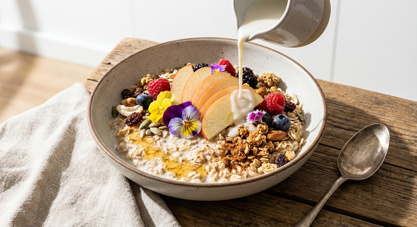 Muesli with Milk & Apple