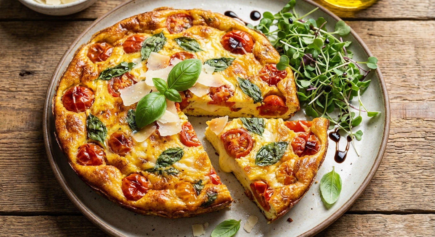Savory Tomato & Basil Frittata
