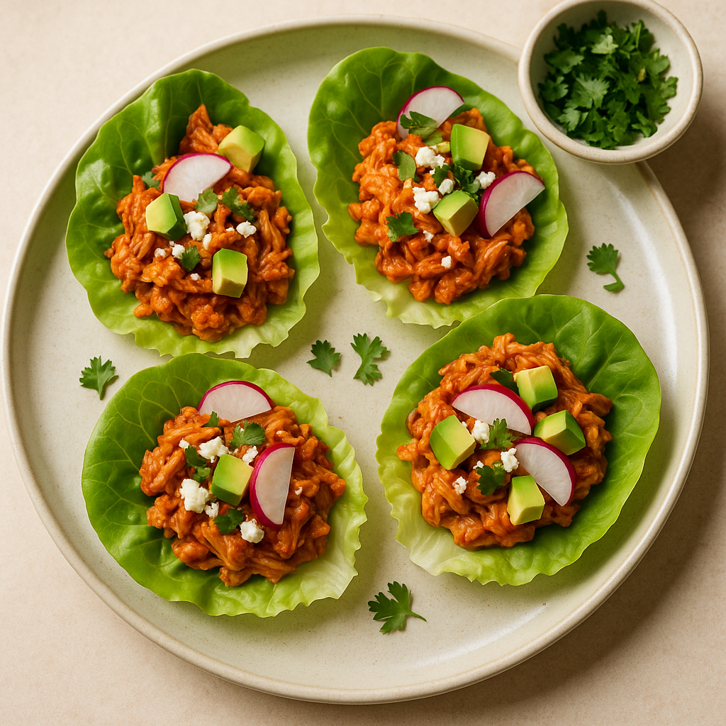 Chicken Tinga Lettuce Cups