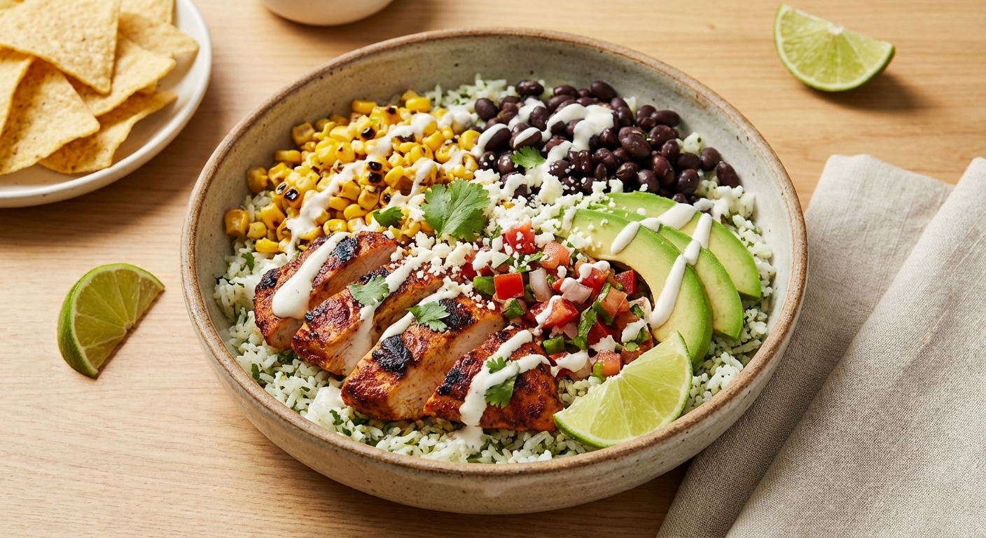 Quick Chicken Taco Bowls