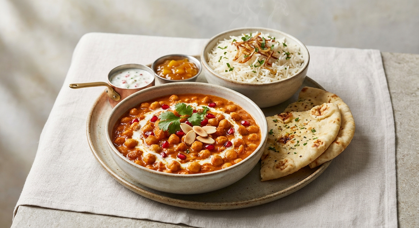 Chickpea Tikka Masala with Basmati Rice