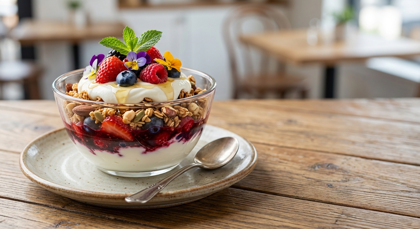 Greek Yogurt Oat & Berry Parfait