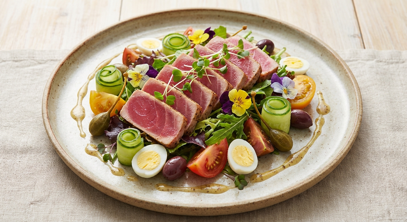 Tuna Salad Over Mixed Greens