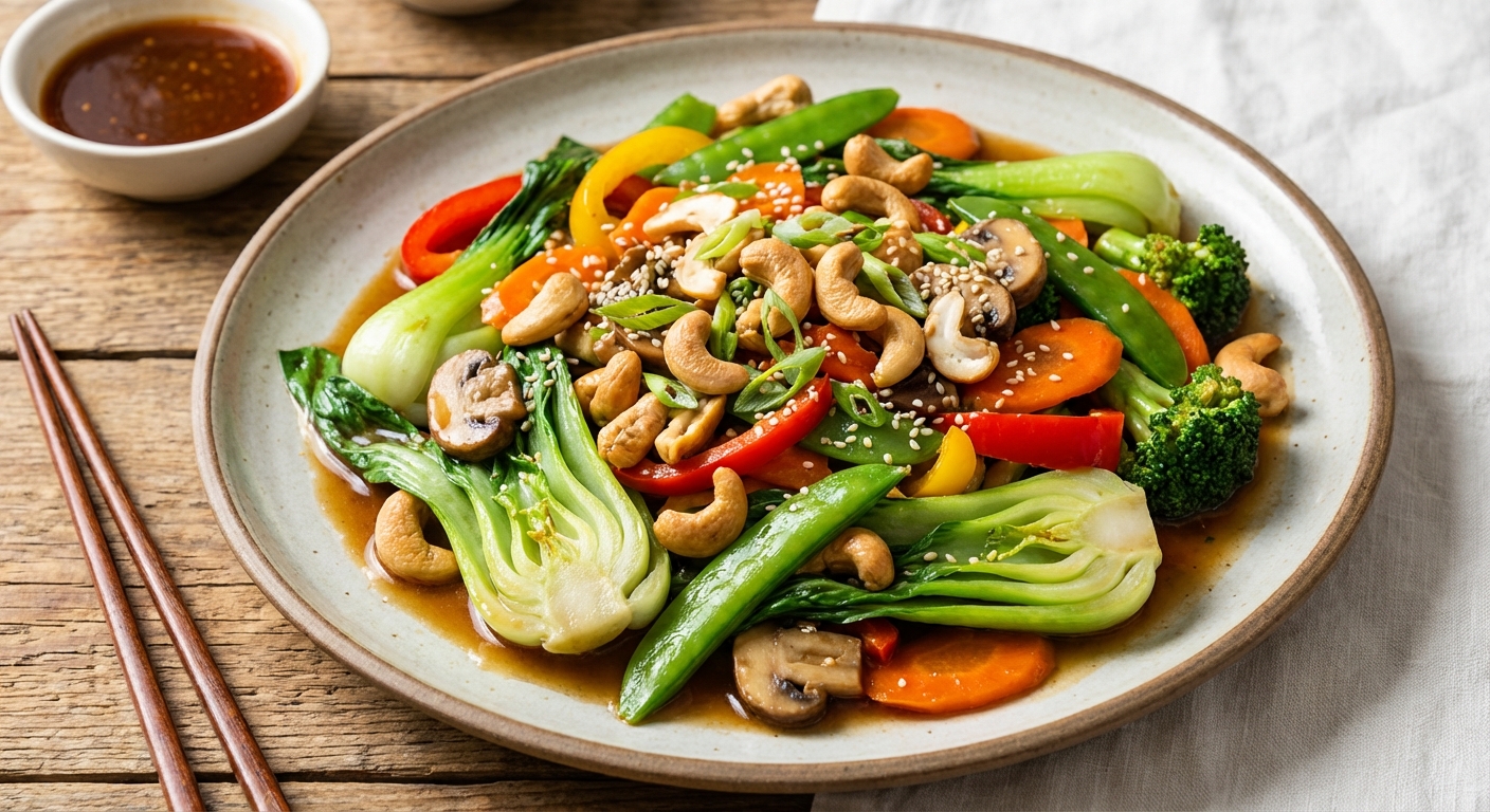 Vegetable Stir-Fry with Cashews