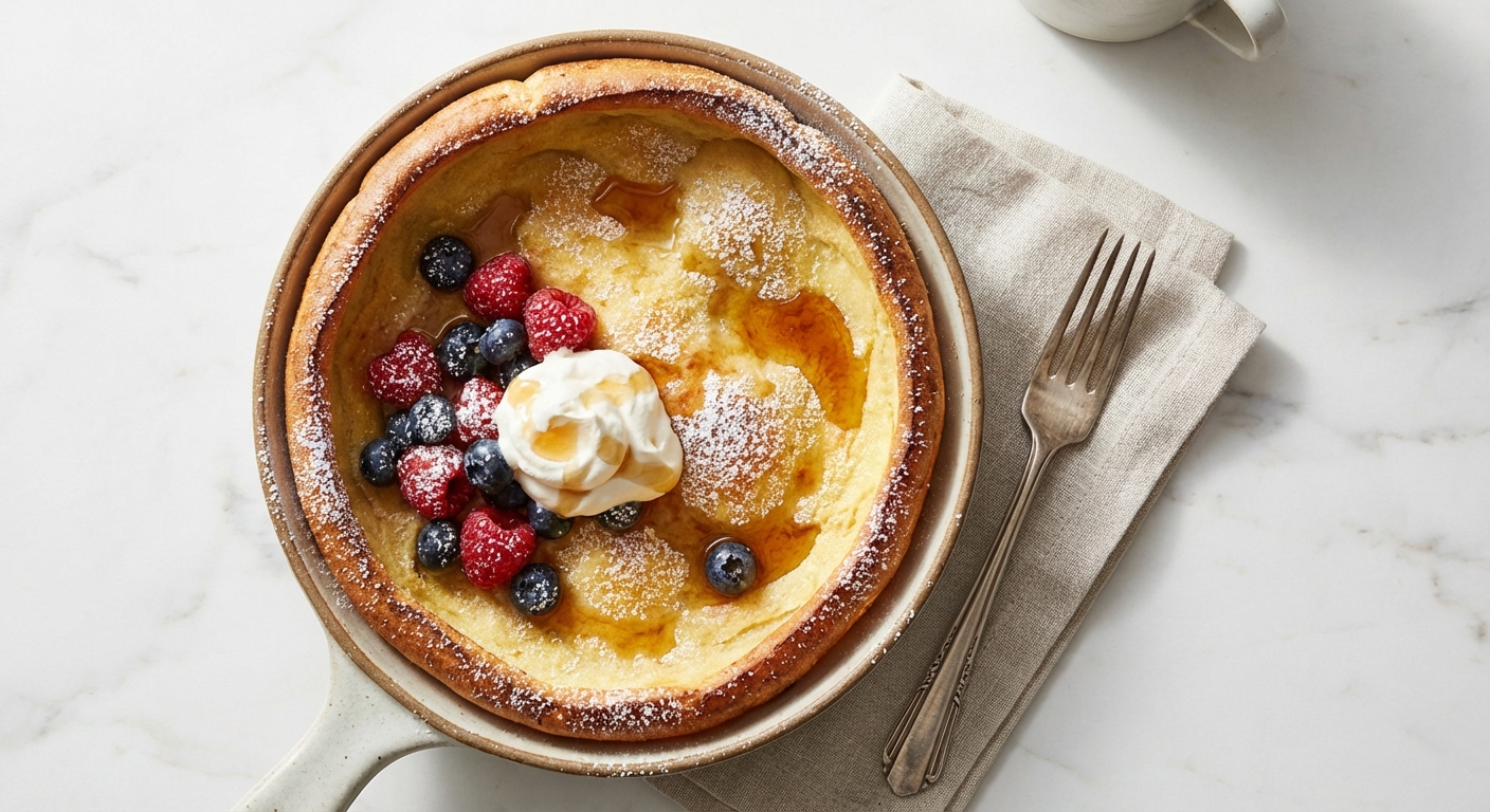 Cloud-Soft Vanilla Dutch Baby (Oven Pancake)