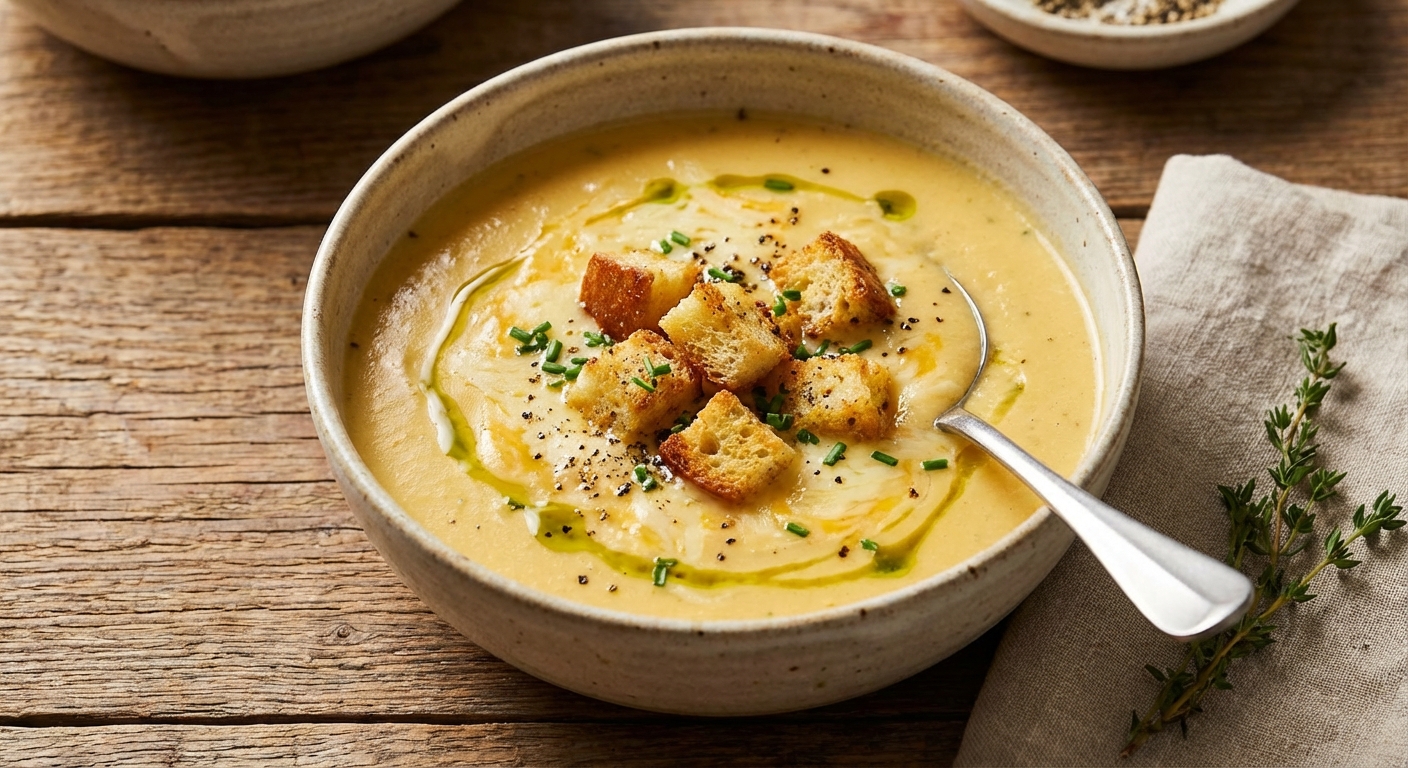 Cheesy Butter Milk Soup
