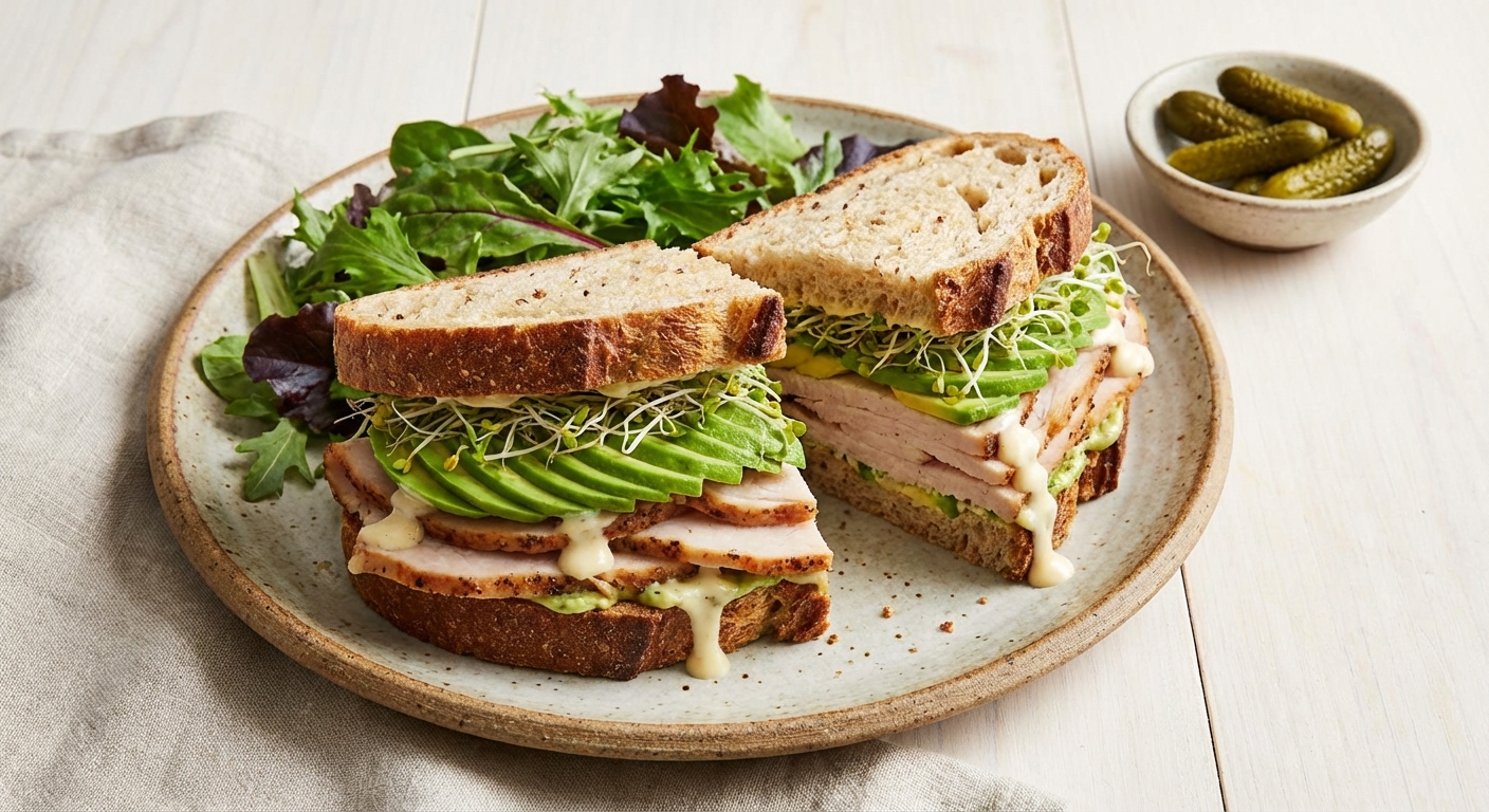 Turkey & Avocado Whole-Grain Sandwich