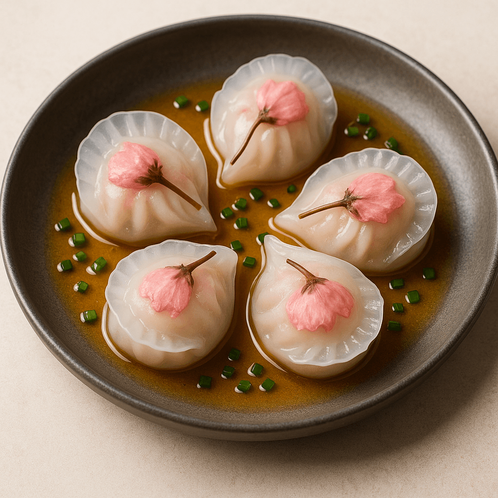 Cherry Blossom Crystal Dumplings