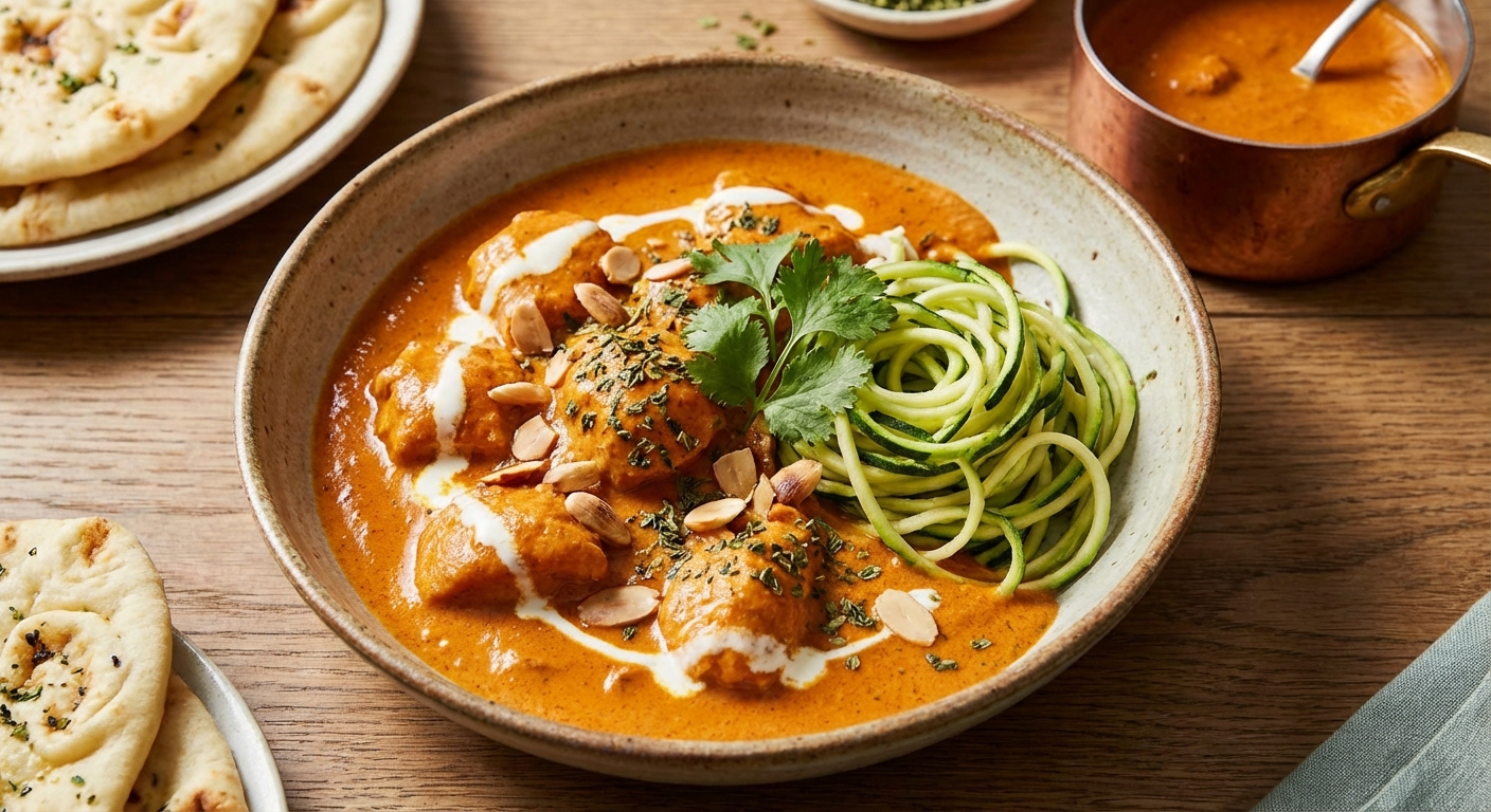 Butter Chicken with Zucchini Noodles