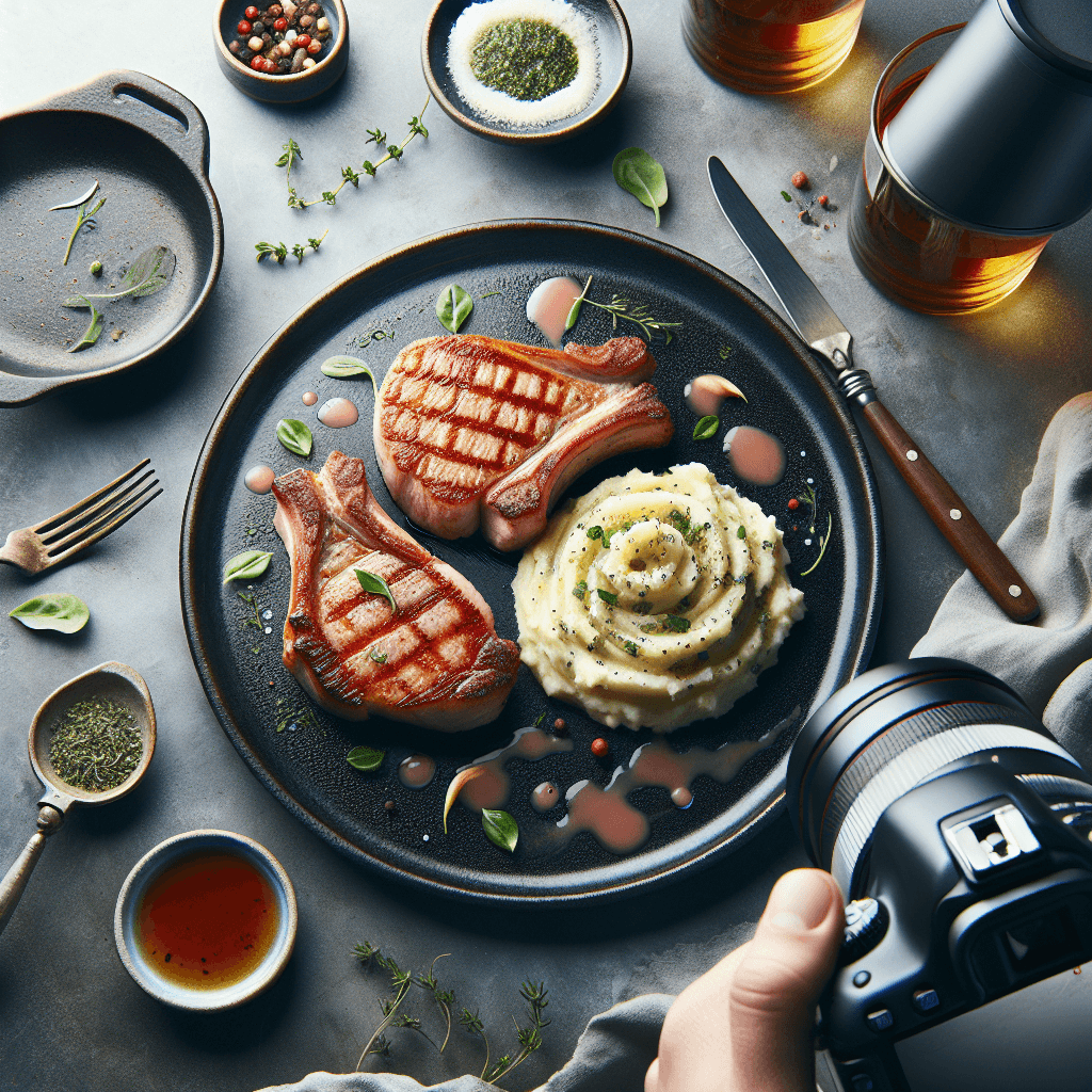 Pan-Seared Pork Chops with Herbed Mashed Potatoes