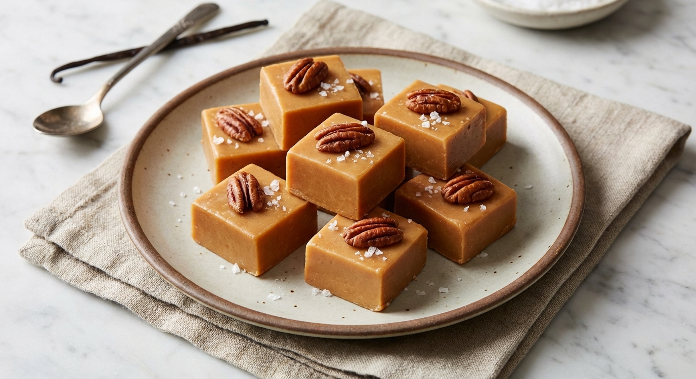 Creamy Penuche-Style Butter & Milk Fudge (Vanilla Fudge) - Delicious Homemade Recipe