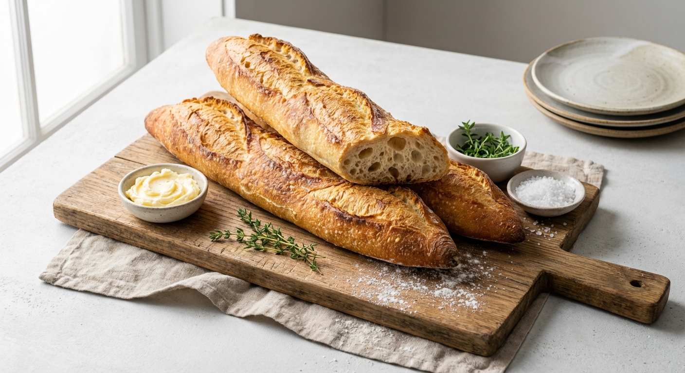Restaurant-Style French Baguettes (with Poolish)