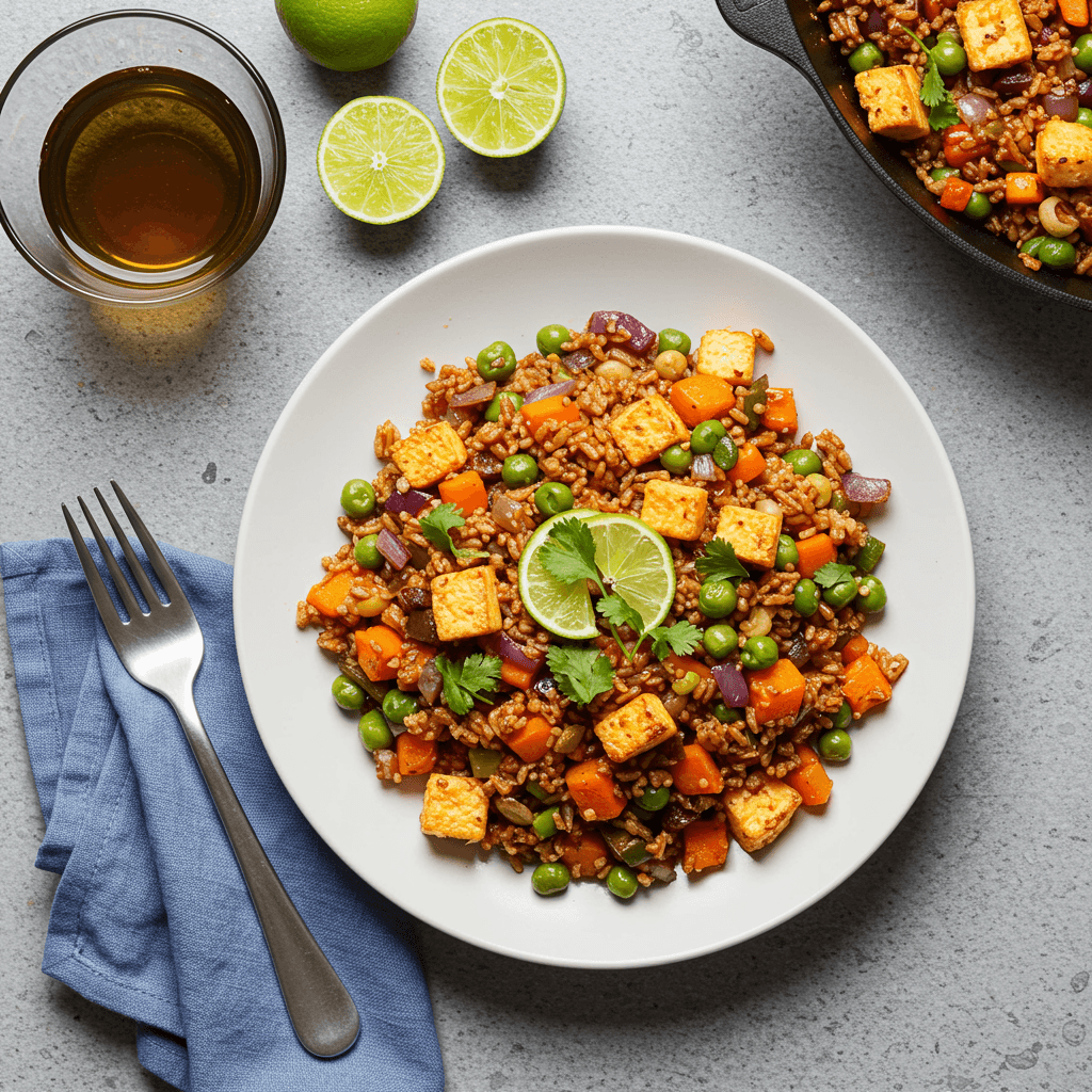 Chile-Lime Crispy Rice With Roasted Vegetables - Delicious Homemade Recipe