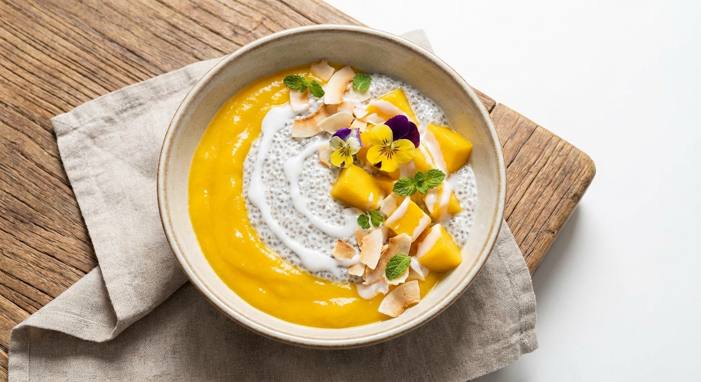 Mango Coconut Chia Pudding