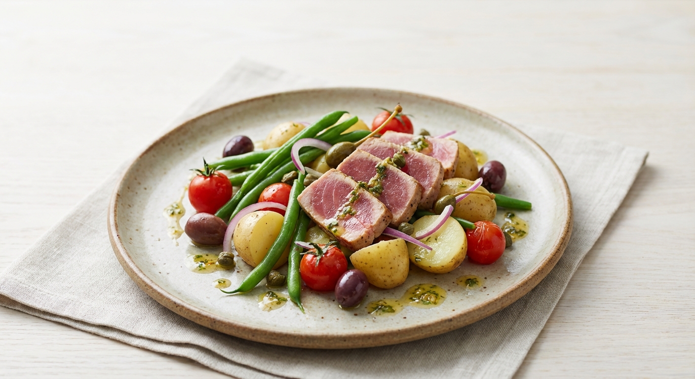 Tuna & Potato Salad Niçoise-Style (No Egg)