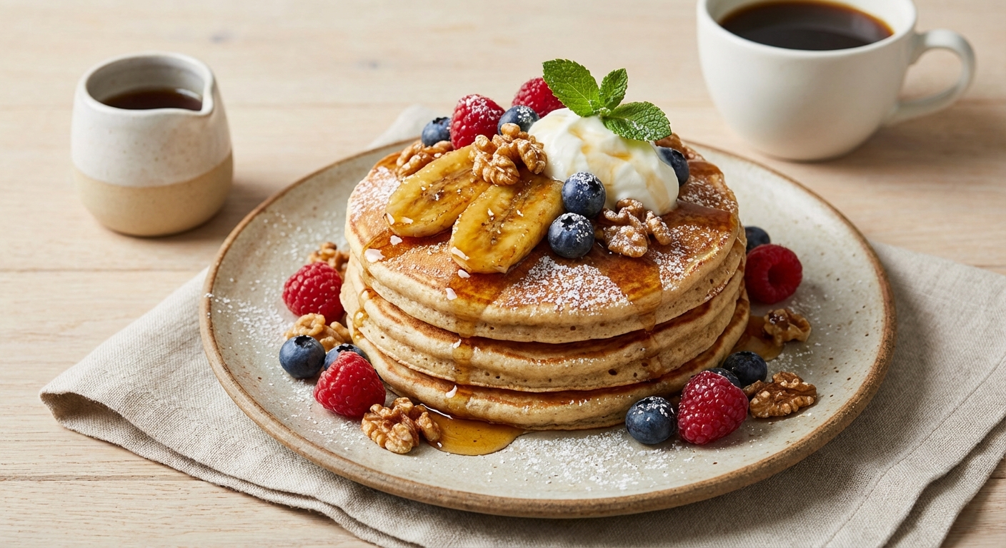Oat Banana Pancakes (Light)