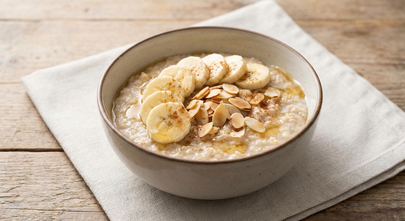 Oatmeal with Banana and Almonds