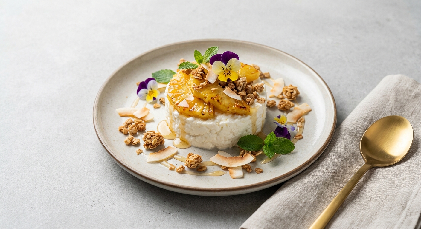 Cottage Cheese & Pineapple with Oats