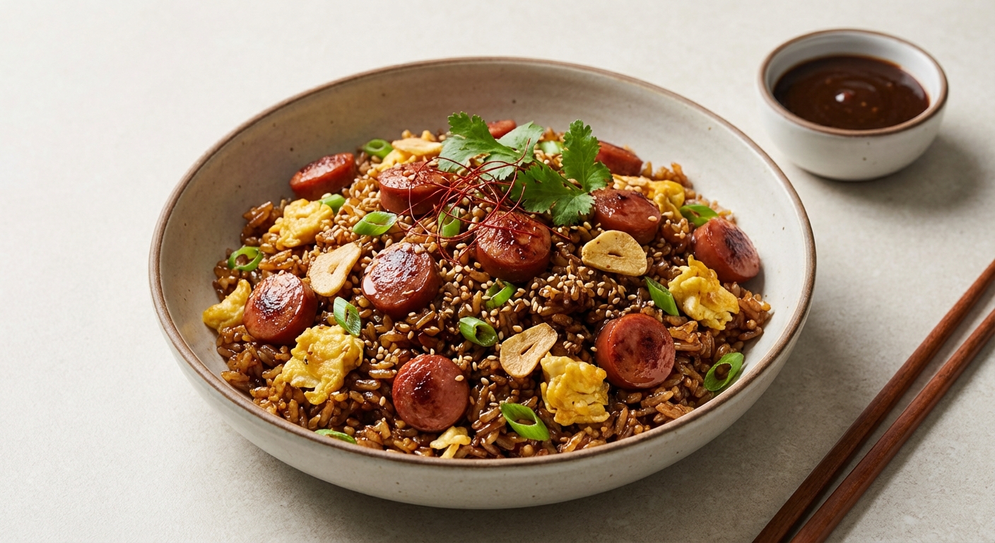 Hoisin‑Garlic Vienna Sausage Fried Rice