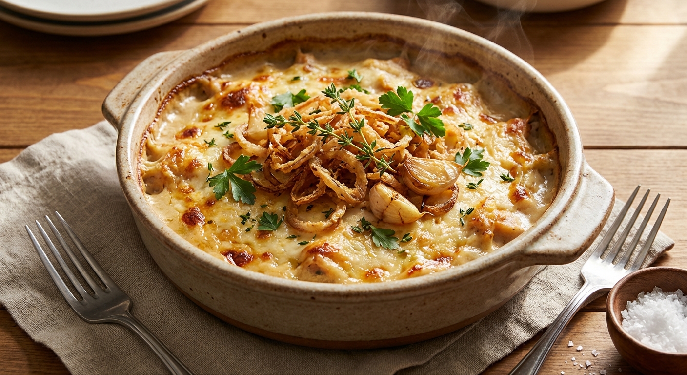 Garlic Onion Chicken Casserole