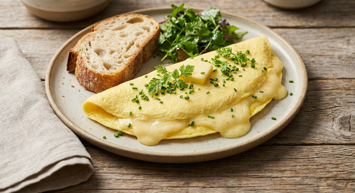 Simple Cheese Omelette