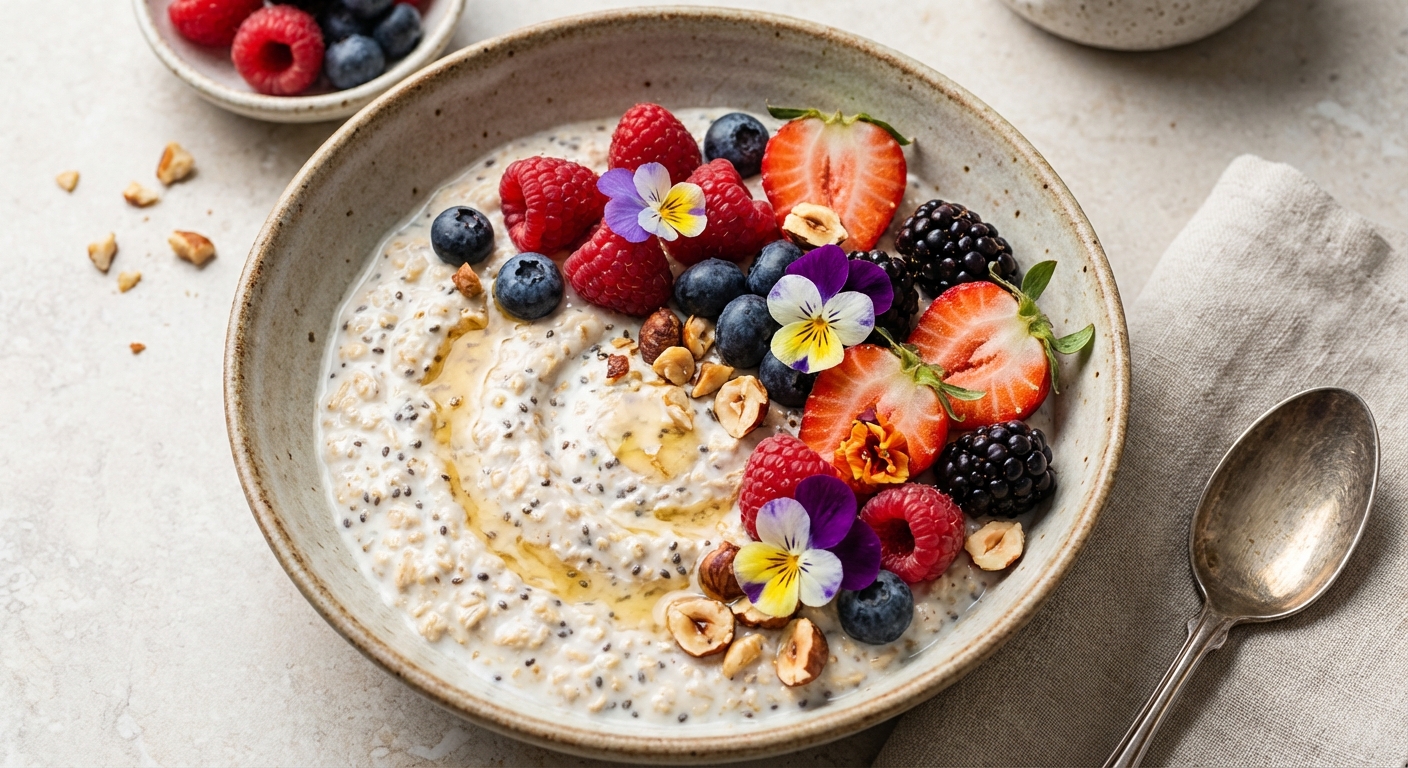 Overnight Oats with Berries