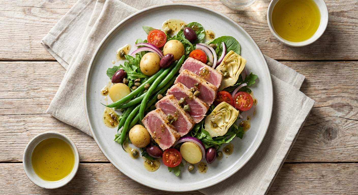 Egg-Free Tuna Niçoise-Style Salad