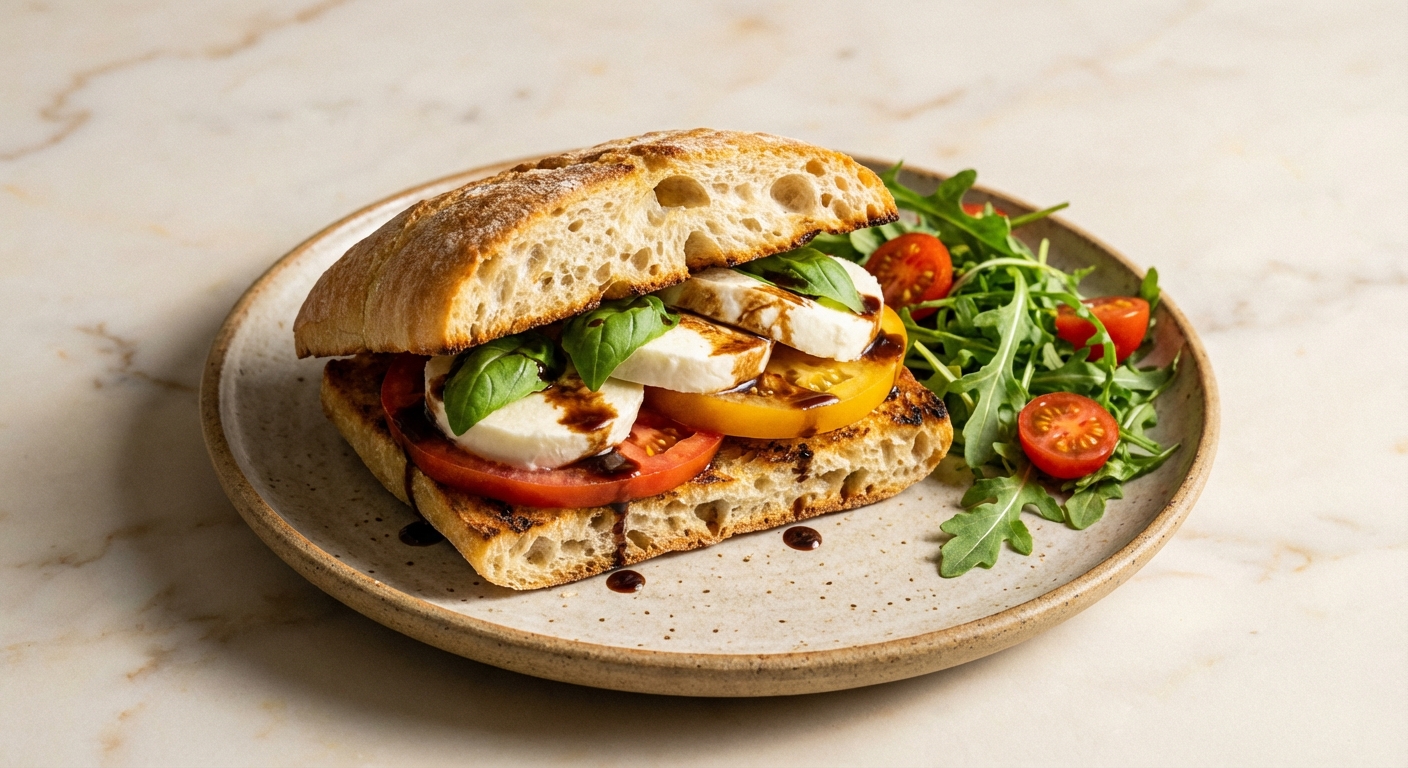 Caprese Sandwich on Ciabatta