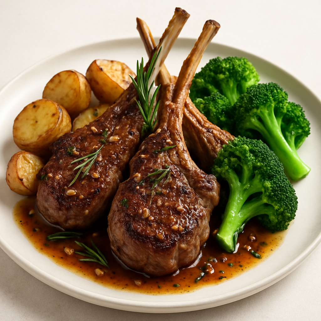 Rosemary Garlic Lamb Chops