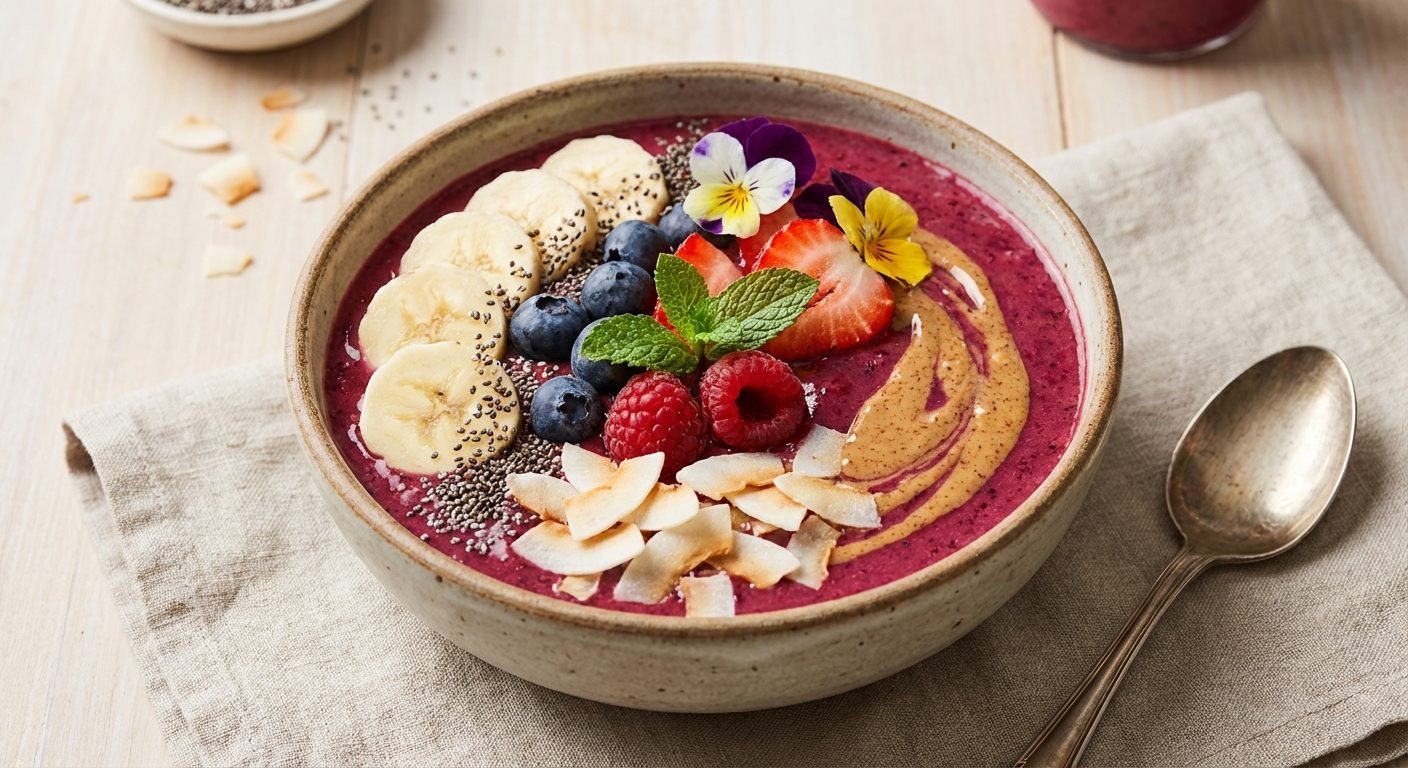 Berry Banana Protein Smoothie