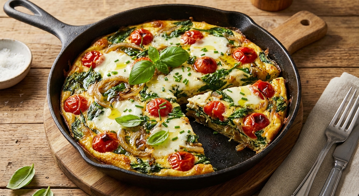 Italian Spinach and Tomato Frittata
