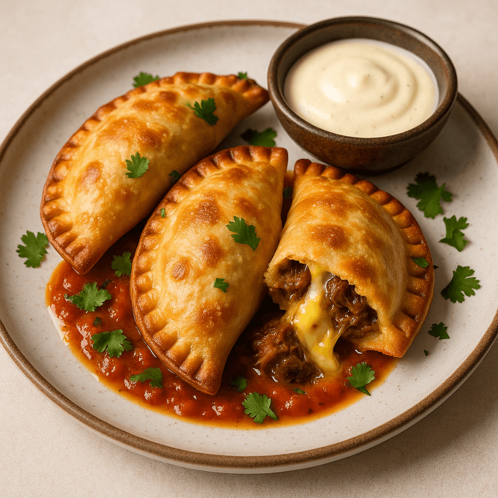 Cheesy Oxtail Empanadas